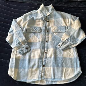 Zara girls button down flannel size 13/14